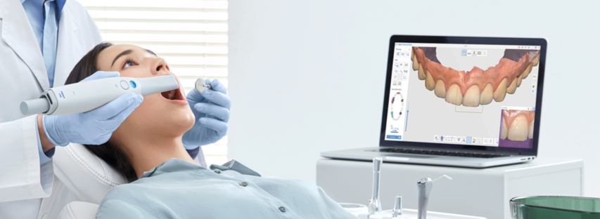 a patient having an intra oral scant